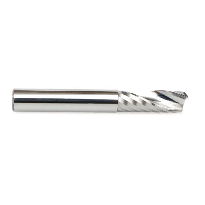 China Uncoated Carbide Spiral Milling Cutters Single Edge Flute End Mill For Aluminum for sale