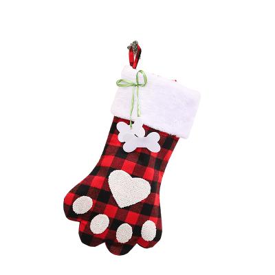 China Short Plush; Coating of the non-woven fabric; Creative Felt Fabric Christmas Tree Decoration Accessories Large Christmas Stocking for sale