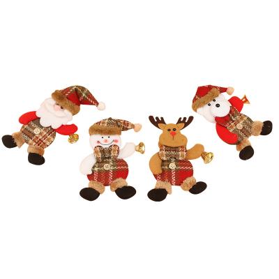 China Creative Bell Doll Deer Snowman Old Man Props Tree Pile Hanging Christmas Decorations Supplies for sale