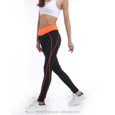 China High Quality Sports High Waist Antibacterial Orange Antibacterial Elastic Antibacterial Yoga Women Running Yoga Women Fitness Legging for sale