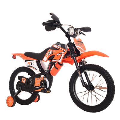 China Kids Bike Kids Bike Best Selling Discount Emulational Motorcycle Bike 12 14 16 18 20 Inch Bicycle With Folding Training Wheel For 3-8 Years Kids for sale