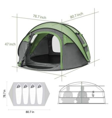 China Camouflage/Field Set 5 Person Turbo Life Cabin Camping Tent Long ,Camping Tent Outdoor Customized for sale