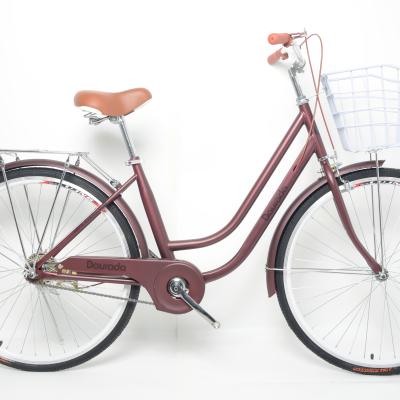 China Leisure Bike Black Traveling Street Vintage Bicycle City Urban Bike Retro for sale