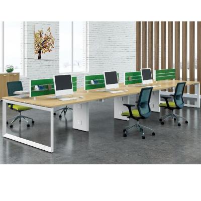 China Convertible Modern Steel Computer Tube Table Legs Back To Back Office Workstation Smart Desk for sale