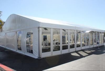 China 200 Person Aluminum Frame Tent 15 x 15 Meter 650 G / Sqm Sidewall Sheet for sale