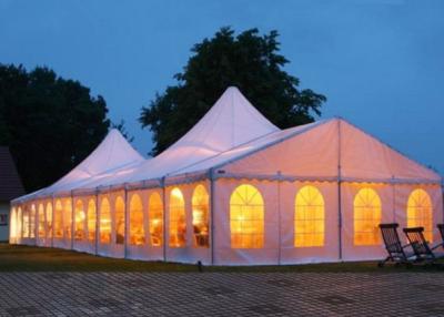 China Luxury High Peak Frame Tent 200 Seat , 10 X 24 M Aluminium Marquee Frame for sale