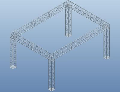 China Portable Square Aluminum Truss , Durable Exhibition Truss Trade Show Booth for sale