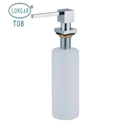 China Double Soap Dispenser 350/500/1000ml High Capacity Brass Soap Dispenser Installation Soap For Dispenser Faucets Kitchen for sale