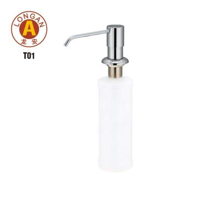 China Dual Soap Dispenser Stainless Steel Touchless Position Foot Pedal Hand Soap Sanitizer Dispenser for sale