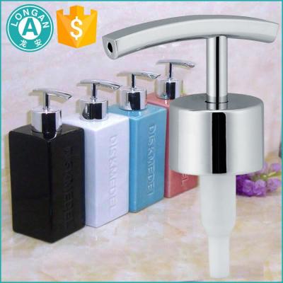 China Non Spill Hot Sale Metal Lotion Pump Dispenser Shampoo Zinc Alloy Pump For Hand Wash Liquid Soap Bottle At Wholesale Price for sale