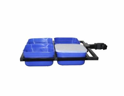 China YUSTBAC-002 Chinese factory stocked fishing seatbox accessories side tray for worm with 4 bait boxes for sale