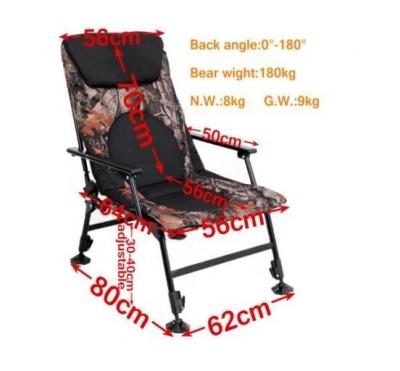 China Outddoor Fishing Professional Outdoor Leisure Chair Comfortable Folding Fishing Tackle Carp Camping Chair for sale