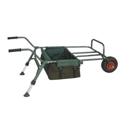 China Carp Fishing China Factory Direct YUTRL-004 Carp Fishing Hand Trolley Wheel Barrow Sports Fishing Hardcart Outdoor Steel Trolley For Tackle for sale