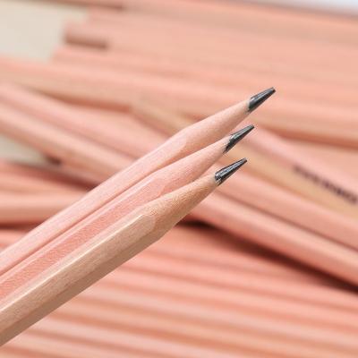 China office & High Quality Natural Wooden Log Pencils 2B School Office Pencil Bulk Promotional Customized Logo for sale