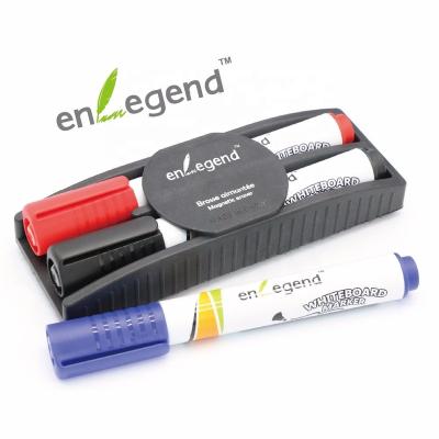 China Magnetic Eraser & Dry Marker Holder Eraser Magnetic Whiteboard Eraser Whiteboard Marker Holder with Custom Logo for sale