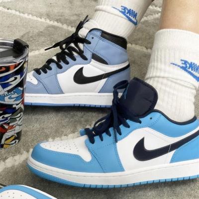 China Cushioning Hot Sale Fashion Style Popular Air Jordan 1 Low Cut Retro Blue Sports AJ1 Classic Basketball Shoes Nike Sneakers for sale