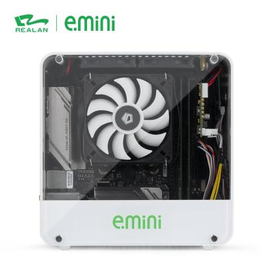 China With Fan H88 Pro ITX Transparent Mini Computer Cabinet PC Case With Open Side Window Gaming Gamer DIY Workout PSU Power Supply Module Unit. for sale