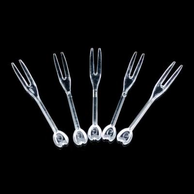 China Mini Portable Disposable Environmental Protection Disposable Plastic Cake Fruit Fork for sale