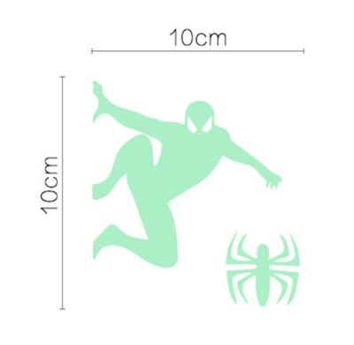 China WALL STICKER toilet bathroom decoration stickers, Spider-Man switch luminous stickers, fluorescent wall stickers for sale