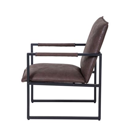 China Reclining Vintage Metal Armchair Accent Chair Mid-Centry Outdoor Garden Dining Chair for sale