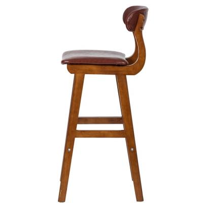 China Bar Stool Nordic Kitchen Counter Table Seat Scandinavian Solid Wood High Bucket for sale