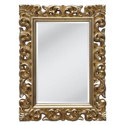 China 2022 Contemporary Most Popular Living Room Mirror Wood Frame Wall Decorative Unbreakable Mirror for sale