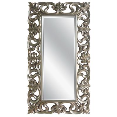 China Contemporary Hot New Products Vintage Wall Mirror Luxury Home Decor Modern PU Frame Wall Mirror for sale