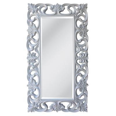 China Contemporary Factory Wholesale Luxury Home Decor Mirror Customization PU Frame Wall Mirror for sale