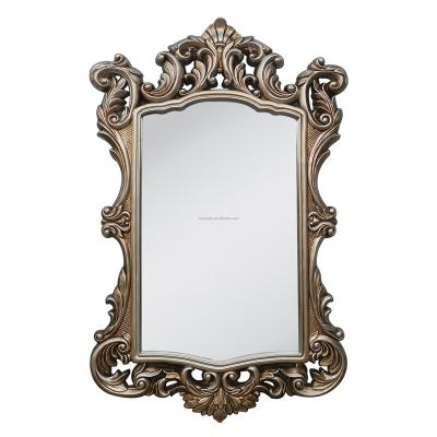 China Contemporary Luxury Baroque Decorative Mirror Frame Wall Mirror Funiture Unbreakable Set for sale