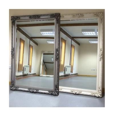 China Contemporary Made In China Vintage Wall Mirror Wood Frame Large Unbreakable Dressing Mirror Large for sale