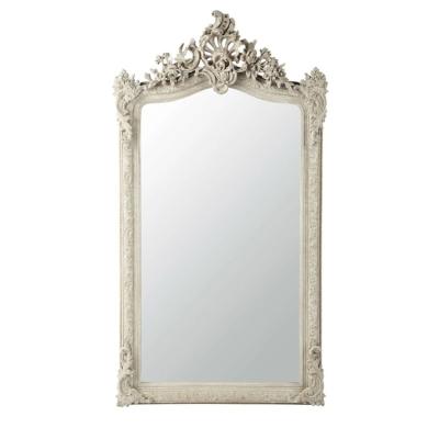 China Contemporary Wholesale Wooden Wall Mounted Home Bathroom Decor Large Frame Mirrors for sale