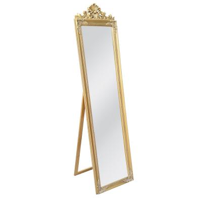 China Contemporary Wood Frame Bathroom Wall Mirror Luxury Non-breakable Decor Choice Quality Wall Mirror for sale