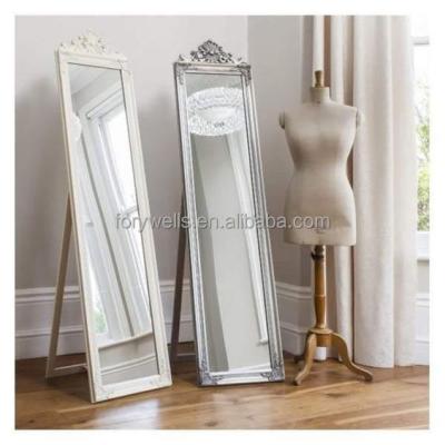 China European Art Luxury Large Size Minimalist Floor Standing Dressing Mirror for sale