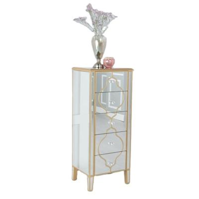 China Other Fast Delivery Living Room Furniture Console Table Mirrored Side Table Mirror Cabinet for sale