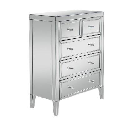 China Foldable Mirror Furniture Tall Mirrored Cabinet With Drawers for sale