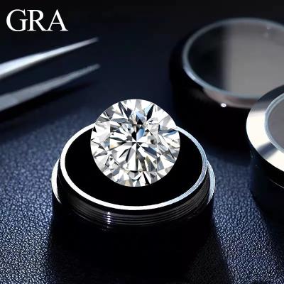 China Color Play or Fire Cazy Jewelry Free Laser Engraved Round Good Quality White Brilliant Cut Loose Stone VVS1 DEF Diamonds Moissanite for sale