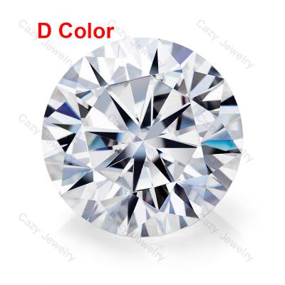 China Game Or Fire Cazy VVS Colorless Moissanite D Color White 0.5ct 5mm Moissanite Loose Moissanite for sale