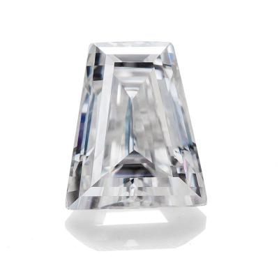 China Color Set or Jewels Available from Fire Cazy Making VVS1 Manufacturer Wholesale Synthetic Gemstone DEF White Melee Step Cut Trapezoid Loose Moissanite for sale