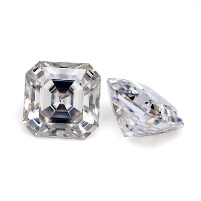 China Fashion DEF VVS1 loose moissanite loose ay classic stone moissanite stones per carat White Asscher custom price cut 5x5mm for sale