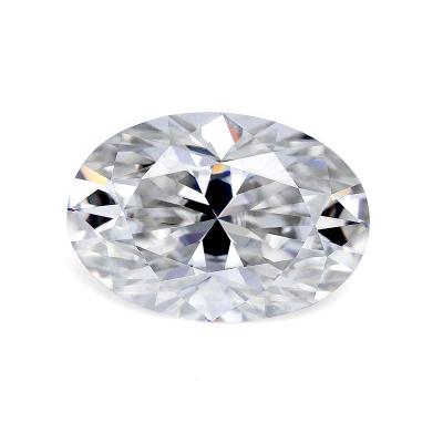 China Moissanite classic ay loose stones shape DEF VVS1 3x5mm round cut oval white cut loose gemstones moissanite custom wedding gift for sale