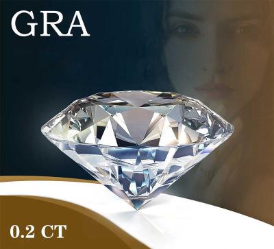 China Color Play Or Fire In Stock D GH Color Moissanite Lab E-F Diamond Brilliant Cut Round Moissanite Loose Grow Gemstone for sale