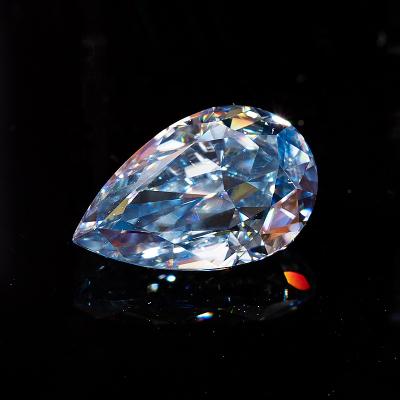 China Fire D Pear Vvs1 Cut Moissanite Wholesale Vivid Blue E-F Color Play or Lab Grow Moissanite Diamond For Moissanite Jewelry for sale