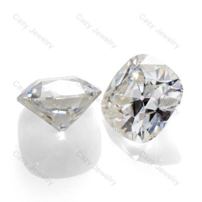 China Color Set or Available Fire Jewelry Making Wholesale Supplier High Quality GRA GH OEC White Cut Cushion Loose Gemstone Moissanite Synthetic Gems for sale