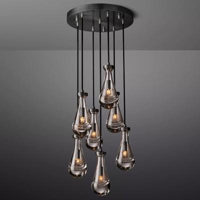 China Customized Modern Creative Colorful Crystal Expensive Art Deco Chandeliers Fixture Pendant Lights Luxury For Hotel Living Room for sale