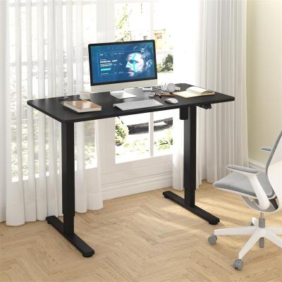 China Adjustable (Height) Aluminum Electric Standing Desk Modern Desk Across Ergonomic Office Work Home Desk for sale