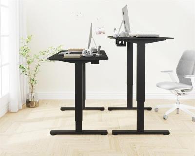 China (Size) high quality black and white adjustable electric standing desk single and double motor desk for sale