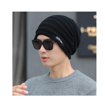 China Eco-friendly unisex beanie knit plain knitting earmuff hats wear winter warm fashion new hats for sale