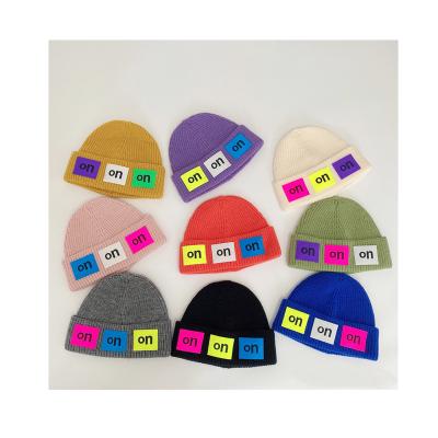 China Wholesale Children's Eco-friendly Fall/Winter Knitted Hat Macarons Color Fashion Beanie Outdoor Windproof Warm Hat for sale