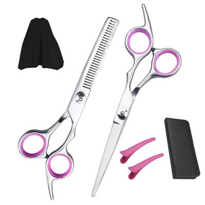 China Pet Stocked Scissors Set Steel Straight Scissors Thinning Shears Professional Dog Grooming Scissors Dog Shears for sale