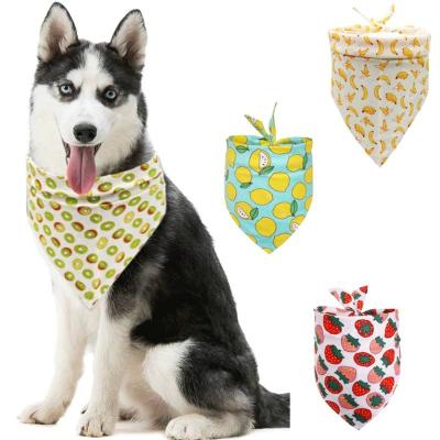 China Wholesale Pet Square Stocked Triangle Simply Printed Customized Logo Dog Bandana Scarf Custom Made for sale